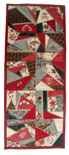 ITH Crazy Quilt Blocks Table Runner